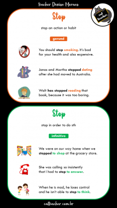 Verb + Gerund-Infinitive with change in meaning 5