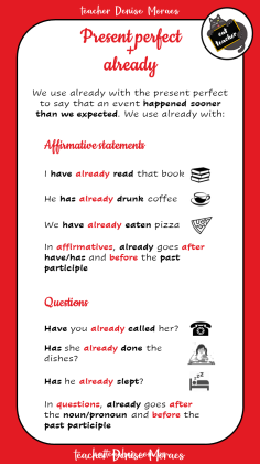 present perfect - already x yet 3