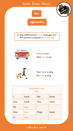 present simple - has 3