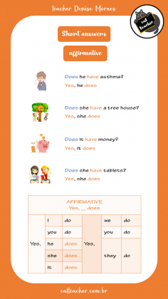 present simple - has 6