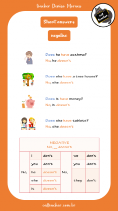 present simple - has 7