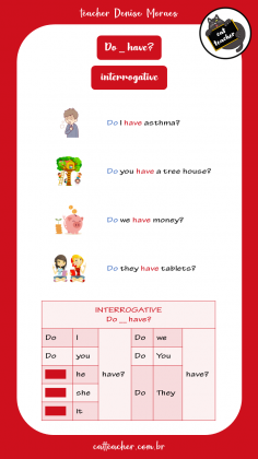 present simple - have 5