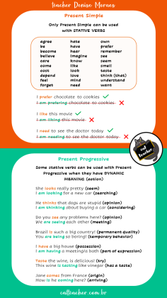 present simple x present continuous 5